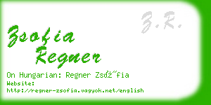 zsofia regner business card